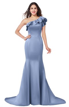 ColsBM Abigail Freesia Elegant Fishtail Sleeveless Zip up Satin Ruffles Bridesmaid Dresses