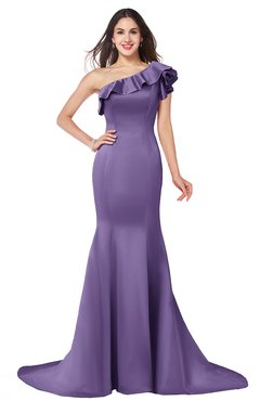 ColsBM Abigail Lilac Elegant Fishtail Sleeveless Zip up Satin Ruffles Bridesmaid Dresses