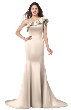 ColsBM Abigail Silver Peony Elegant Fishtail Sleeveless Zip up Satin Ruffles Bridesmaid Dresses