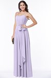 ColsBM Dahlia Light Purple Sexy A-line Zip up Chiffon Floor Length Sash Plus Size Bridesmaid Dresses