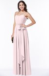 ColsBM Dahlia Petal Pink Sexy A-line Zip up Chiffon Floor Length Sash Plus Size Bridesmaid Dresses