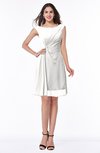 ColsBM Kaylie Cloud White Gorgeous A-line Bateau Sleeveless Backless Plus Size Bridesmaid Dresses