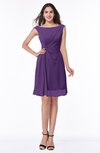 ColsBM Kaylie Dark Purple Gorgeous A-line Bateau Sleeveless Backless Plus Size Bridesmaid Dresses