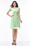 ColsBM Kaylie Light Green Gorgeous A-line Bateau Sleeveless Backless Plus Size Bridesmaid Dresses