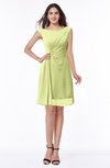 ColsBM Kaylie Lime Green Gorgeous A-line Bateau Sleeveless Backless Plus Size Bridesmaid Dresses