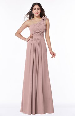ColsBM Arabella Blush Pink Glamorous A-line Backless Chiffon Floor Length Plus Size Bridesmaid Dresses