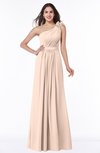 ColsBM Arabella Fresh Salmon Glamorous A-line Backless Chiffon Floor Length Plus Size Bridesmaid Dresses