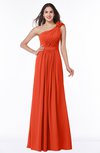 ColsBM Arabella Persimmon Glamorous A-line Backless Chiffon Floor Length Plus Size Bridesmaid Dresses
