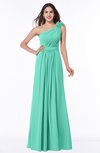 ColsBM Arabella Seafoam Green Glamorous A-line Backless Chiffon Floor Length Plus Size Bridesmaid Dresses