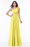 ColsBM Arabella Yellow Iris Glamorous A-line Backless Chiffon Floor Length Plus Size Bridesmaid Dresses