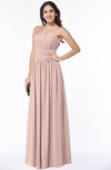 ColsBM Maia Dusty Rose Classic Strapless Sleeveless Chiffon Floor Length Ribbon Plus Size Bridesmaid Dresses