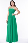 ColsBM Maia Pepper Green Classic Strapless Sleeveless Chiffon Floor Length Ribbon Plus Size Bridesmaid Dresses