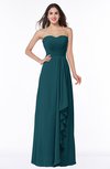 ColsBM Mira Blue Green Classic A-line Zipper Chiffon Floor Length Plus Size Bridesmaid Dresses