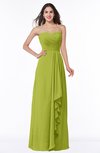 ColsBM Mira Green Oasis Classic A-line Zipper Chiffon Floor Length Plus Size Bridesmaid Dresses