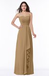 ColsBM Mira Indian Tan Classic A-line Zipper Chiffon Floor Length Plus Size Bridesmaid Dresses