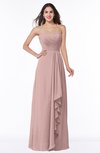 ColsBM Mira Nectar Pink Classic A-line Zipper Chiffon Floor Length Plus Size Bridesmaid Dresses