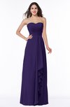 ColsBM Mira Royal Purple Classic A-line Zipper Chiffon Floor Length Plus Size Bridesmaid Dresses