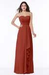 ColsBM Mira Rust Classic A-line Zipper Chiffon Floor Length Plus Size Bridesmaid Dresses