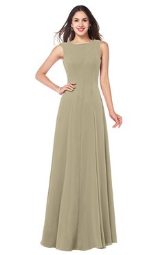 ColsBM Hazel Candied Ginger Modern A-line Sleeveless Zip up Floor Length Pleated Plus Size Bridesmaid Dresses