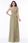 ColsBM Fiona Candied Ginger Classic A-line Asymmetric Neckline Chiffon Floor Length Sash Plus Size Bridesmaid Dresses