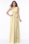 ColsBM Fiona Cornhusk Classic A-line Asymmetric Neckline Chiffon Floor Length Sash Plus Size Bridesmaid Dresses