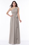 ColsBM Fiona Fawn Classic A-line Asymmetric Neckline Chiffon Floor Length Sash Plus Size Bridesmaid Dresses