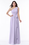 ColsBM Fiona Light Purple Classic A-line Asymmetric Neckline Chiffon Floor Length Sash Plus Size Bridesmaid Dresses