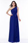 ColsBM Fiona Nautical Blue Classic A-line Asymmetric Neckline Chiffon Floor Length Sash Plus Size Bridesmaid Dresses