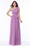 ColsBM Fiona Orchid Classic A-line Asymmetric Neckline Chiffon Floor Length Sash Plus Size Bridesmaid Dresses