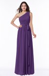 ColsBM Fiona Pansy Classic A-line Asymmetric Neckline Chiffon Floor Length Sash Plus Size Bridesmaid Dresses