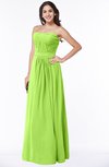 ColsBM Leslie Bright Green Classic Strapless Sleeveless Zipper Floor Length Ribbon Plus Size Bridesmaid Dresses