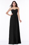 ColsBM Leyla Black Modern A-line Sleeveless Zipper Chiffon Plus Size Bridesmaid Dresses