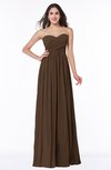 ColsBM Leyla Chocolate Brown Modern A-line Sleeveless Zipper Chiffon Plus Size Bridesmaid Dresses