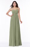 ColsBM Leyla Moss Green Modern A-line Sleeveless Zipper Chiffon Plus Size Bridesmaid Dresses