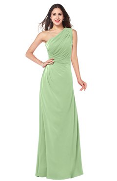 ColsBM Samantha Gleam Vintage A-line Asymmetric Neckline Sleeveless Half Backless Draped Plus Size Bridesmaid Dresses