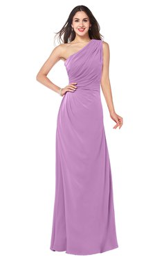 ColsBM Samantha Orchid Vintage A-line Asymmetric Neckline Sleeveless Half Backless Draped Plus Size Bridesmaid Dresses