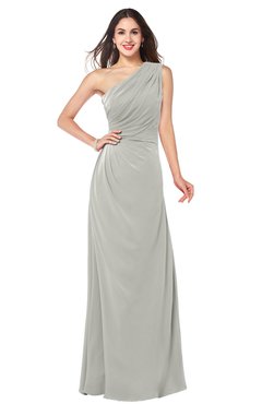 ColsBM Samantha Platinum Vintage A-line Asymmetric Neckline Sleeveless Half Backless Draped Plus Size Bridesmaid Dresses
