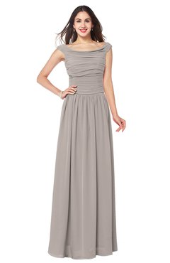 ColsBM Tatiana Fawn Antique A-line V-neck Sleeveless Pleated Plus Size Bridesmaid Dresses