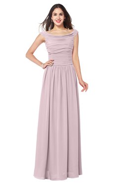 ColsBM Tatiana Pale Lilac Antique A-line V-neck Sleeveless Pleated Plus Size Bridesmaid Dresses