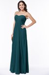 ColsBM Crystal Blue Green Plain Empire Sleeveless Chiffon Ruching Plus Size Bridesmaid Dresses