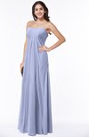 ColsBM Crystal Blue Heron Plain Empire Sleeveless Chiffon Ruching Plus Size Bridesmaid Dresses