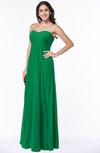 ColsBM Crystal Green Plain Empire Sleeveless Chiffon Ruching Plus Size Bridesmaid Dresses