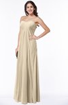ColsBM Crystal Novelle Peach Plain Empire Sleeveless Chiffon Ruching Plus Size Bridesmaid Dresses