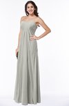 ColsBM Crystal Platinum Plain Empire Sleeveless Chiffon Ruching Plus Size Bridesmaid Dresses