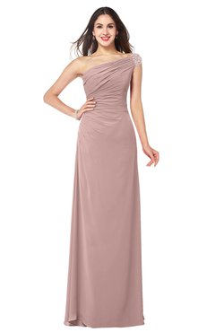 ColsBM Molly Blush Pink Plain A-line Sleeveless Half Backless Floor Length Plus Size Bridesmaid Dresses