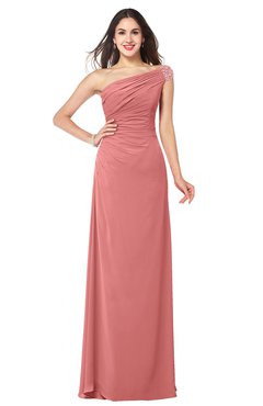 ColsBM Molly Lantana Plain A-line Sleeveless Half Backless Floor Length Plus Size Bridesmaid Dresses