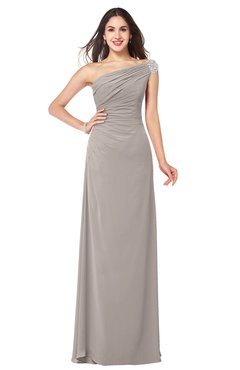 ColsBM Molly Mushroom Plain A-line Sleeveless Half Backless Floor Length Plus Size Bridesmaid Dresses