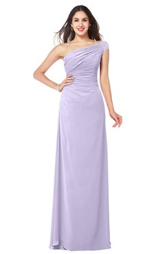 ColsBM Molly Pastel Lilac Plain A-line Sleeveless Half Backless Floor Length Plus Size Bridesmaid Dresses