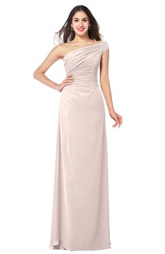 ColsBM Molly Silver Peony Plain A-line Sleeveless Half Backless Floor Length Plus Size Bridesmaid Dresses