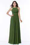 ColsBM Alicia Garden Green Glamorous A-line Thick Straps Sleeveless Chiffon Sash Plus Size Bridesmaid Dresses